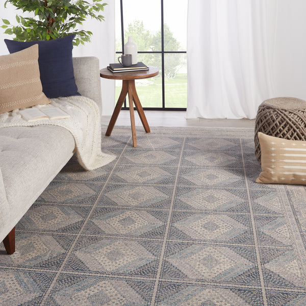 Jaipur Living Jamestown Trellis Blue/ Cream Area Rug (10'X13')