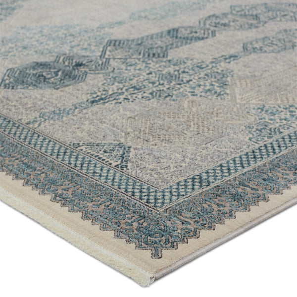 Jaipur Living Winsome Beaumont WNO07 Power Loomed 80% Polyester 20% Acrylic Trellis Area Rug Blue 80% Polyester 20% Acrylic RUG155039