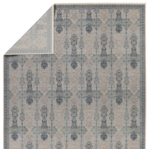 Jaipur Living Winsome Beaumont WNO07 Power Loomed 80% Polyester 20% Acrylic Trellis Area Rug Blue 80% Polyester 20% Acrylic RUG155039