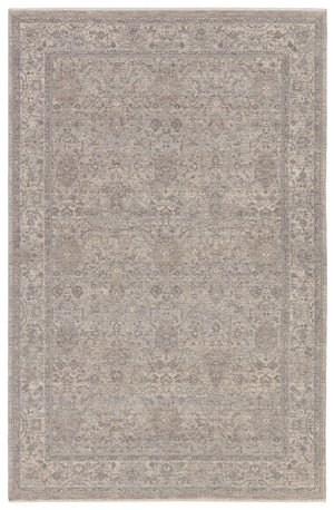 Jaipur Living Winsome Vivace WNO09 Power Loomed 80% Polyester 20% Acrylic Floral Area Rug Gray 80% Polyester 20% Acrylic RUG155047