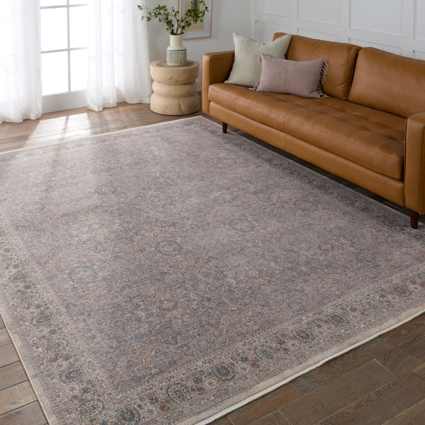 Jaipur Living Winsome Artesia WNO10 Power Loomed 80% Polyester 20% Acrylic Floral Area Rug Taupe 80% Polyester 20% Acrylic RUG155051