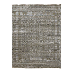 AMER Rugs Winslow WNS-2 Hand-Knotted Geometric Transitional Area Rug Moss 10' x 14'