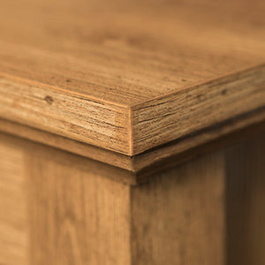 44" Transitional Modern Farmhouse Corner TV Stand Barnwood