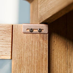 44" Transitional Modern Farmhouse Corner TV Stand Barnwood