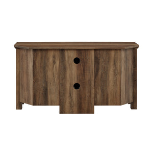 WQ44CCRRO - 44" Transitional Modern Farmhouse Corner TV Stand Barnwood