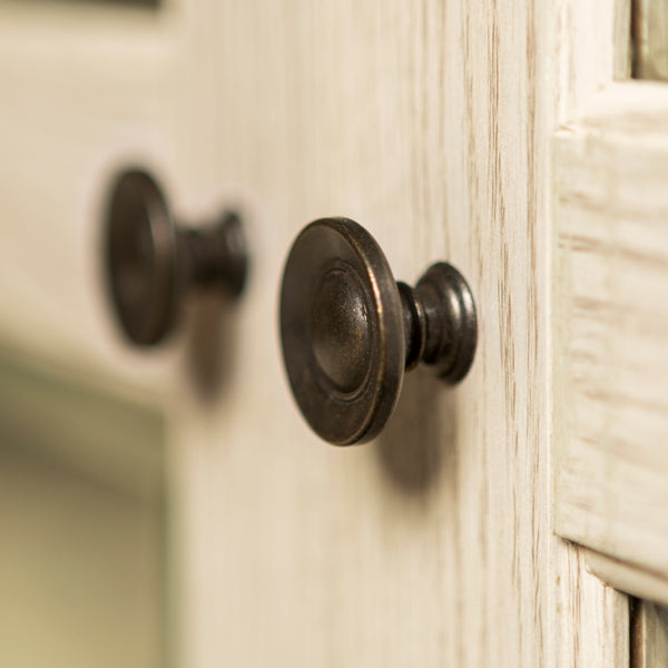 44" Transitional Modern Farmhouse Corner TV Stand White