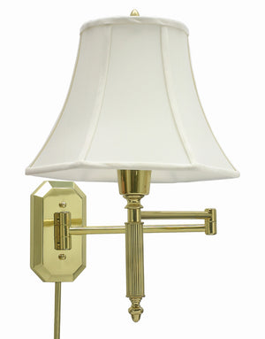 Wall Swing Arm Lamp in Polished Brass