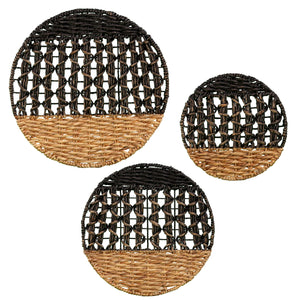 Sei Furniture Mable Woven Wall Decor 3Pc Set Ws0506