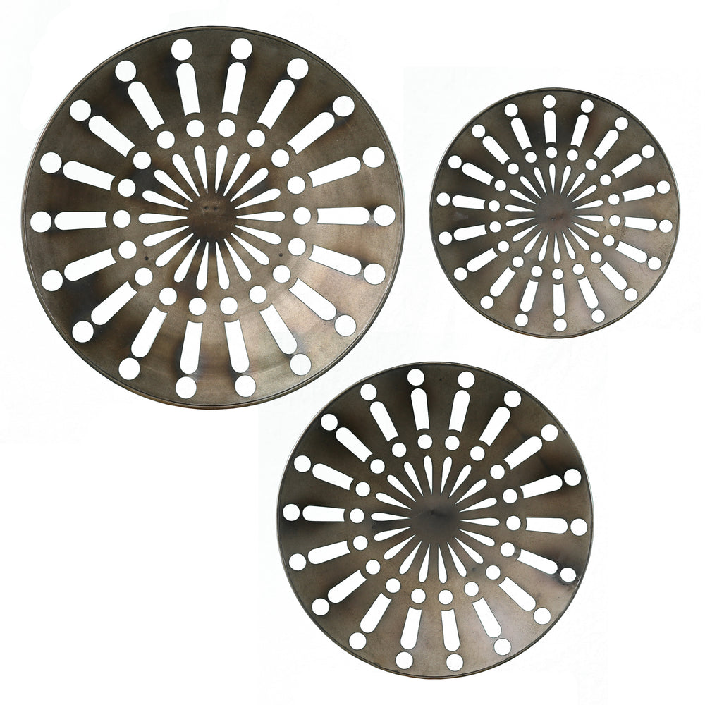Sei Furniture Wassleby Round Wall Art 3Pc Set Ws1107745