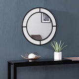 Sei Furniture Hurtano Round Faux Stone Mirror Ws1135517
