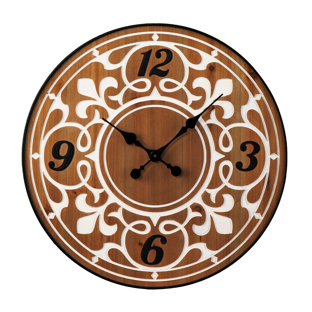 SEI Furniture Aprille Round Wall Clock