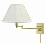 Wall Swing Arm Lamp in Polished Brass