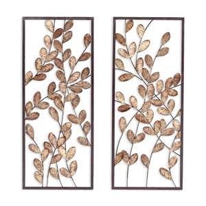Sei Furniture Binet Gold And Bronze 2 Piece Wall Decor Ws5320