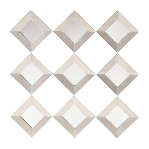 Sei Furniture Masada Mirrored Squares Wall Sculpture Ws9354