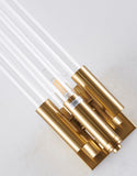 Bethel Gold Wall Sconce in Metal & Glass