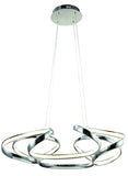 Bethel Chrome LED Chandelier in Aluminum