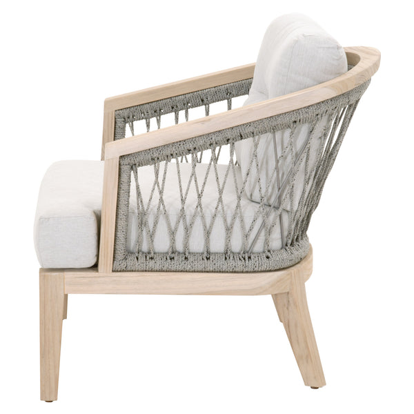 Essentials for Living Woven Web Outdoor Club Chair 6821.PLA/PUM/GT
