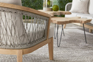 Essentials for Living Woven Web Outdoor Club Chair 6821.PLA/PUM/GT