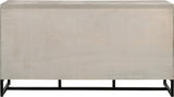 Weston Engineered Wood / Metal Mid Century Grey Stone Dresser - 60.25" W x 17.5" D x 32.75" H