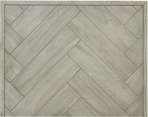 Weston Engineered Wood / Metal Mid Century Grey Stone Night Stand - 22" W x 17" D x 24" H