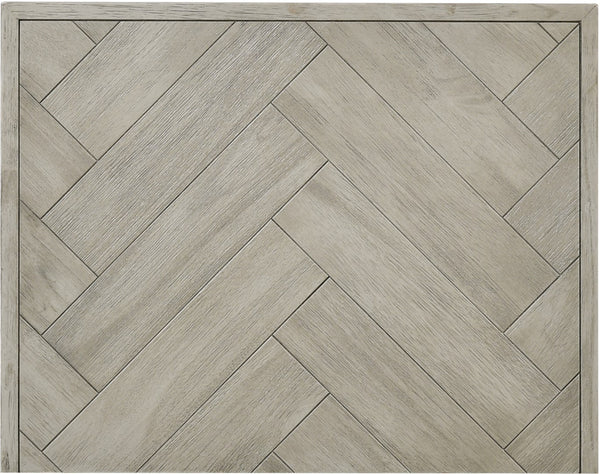 Weston Engineered Wood / Metal Mid Century Grey Stone Night Stand - 22" W x 17" D x 24" H