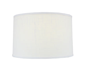 Zeugma White Patterned 17″ Drum Shade