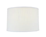 Zeugma White Patterned 17″ Drum Shade