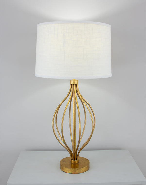 Zeugma White Patterned 17″ Drum Shade