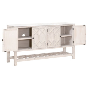 Essentials for Living Bella Antique Willow Media Sideboard 8018.WW-PNE/WHTQ