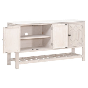 Essentials for Living Bella Antique Willow Media Sideboard 8018.WW-PNE/WHTQ