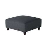 Fusion 109-C Transitional Cocktail Ottoman 109-C Truth or Dare Navy 38" Square  Cocktail Ottoman