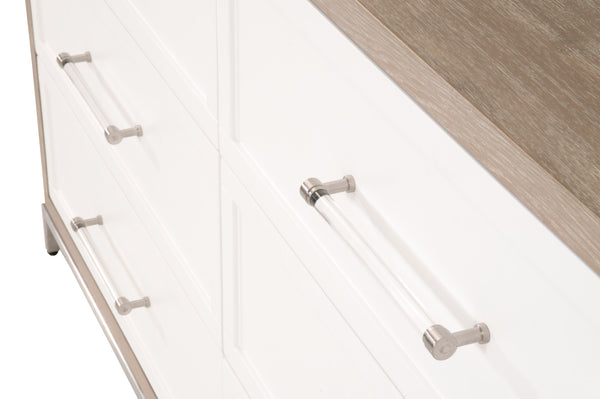 Essentials for Living Traditions Wrenn 6-Drawer Double Dresser 6140.NG/WHT-BSTL