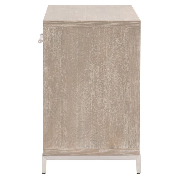 Essentials for Living Traditions Wrenn 1-Drawer Nightstand 6139.NG/WHT-BSTL