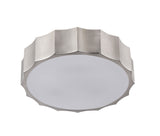 Bethel Shiny Nickel Flush Mount in Iron