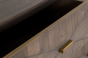 Essentials for Living Traditions Wynn 6-Drawer Double Dresser 6158.BBRN/BGLD