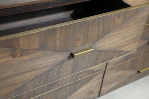 Essentials for Living Traditions Wynn 6-Drawer Double Dresser 6158.BBRN/BGLD