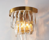 Bethel Gold Wall Sconce in Metal & Crystal