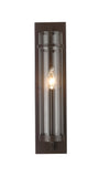 Bethel Dark Brown Wall Sconce in Metal & Glass