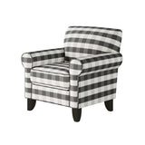 Fusion 512-C Transitional Accent Chair 512-C Brock Charcoal  Accent Chair