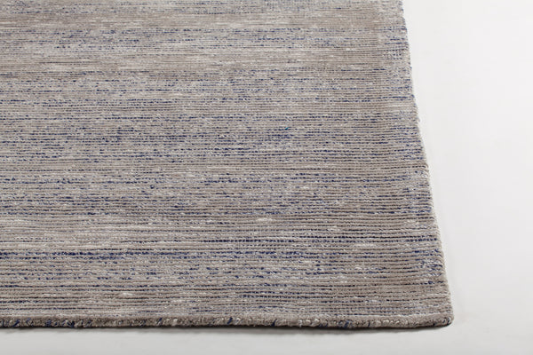 Chandra Rugs Xandra 60% Wool + 20% Viscose + 10% Polyester + 10% Cotton Hand-Woven Contemporary Rug Grey/Blue 9' x 13'