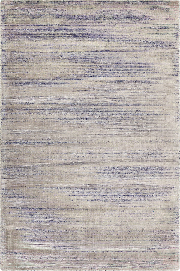Chandra Rugs Xandra 60% Wool + 20% Viscose + 10% Polyester + 10% Cotton Hand-Woven Contemporary Rug Grey/Blue 9' x 13'