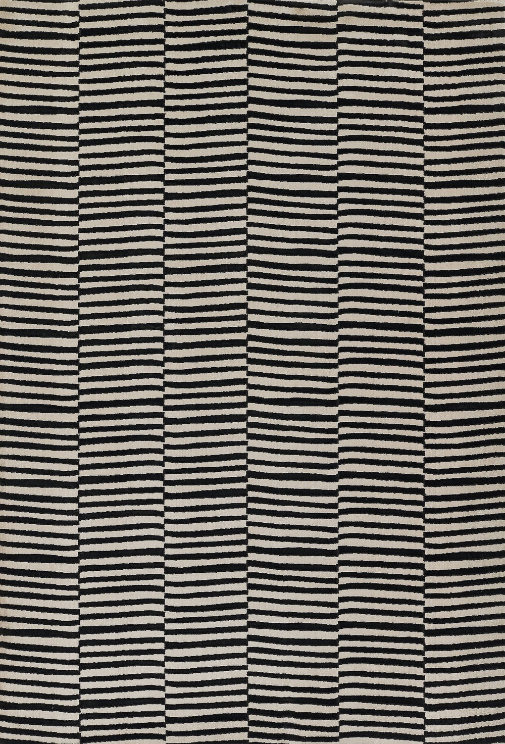 Momeni Xander XAN-1 Machine Made Contemporary Striped Indoor Area Rug Black 9'3" x 12'6" XANDEXAN-1BLK93C6
