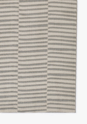 Momeni Xander XAN-1 Machine Made Contemporary Striped Indoor Area Rug Grey 9'3" x 12'6" XANDEXAN-1GRY93C6