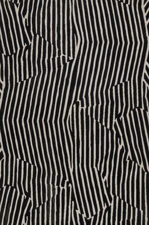 Momeni Xander XAN-2 Machine Made Contemporary Geometric Indoor Area Rug Black 9'3" x 12'6" XANDEXAN-2BLK93C6