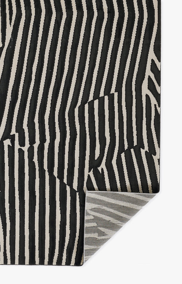 Momeni Xander XAN-2 Machine Made Contemporary Geometric Indoor Area Rug Black 9'3" x 12'6" XANDEXAN-2BLK93C6