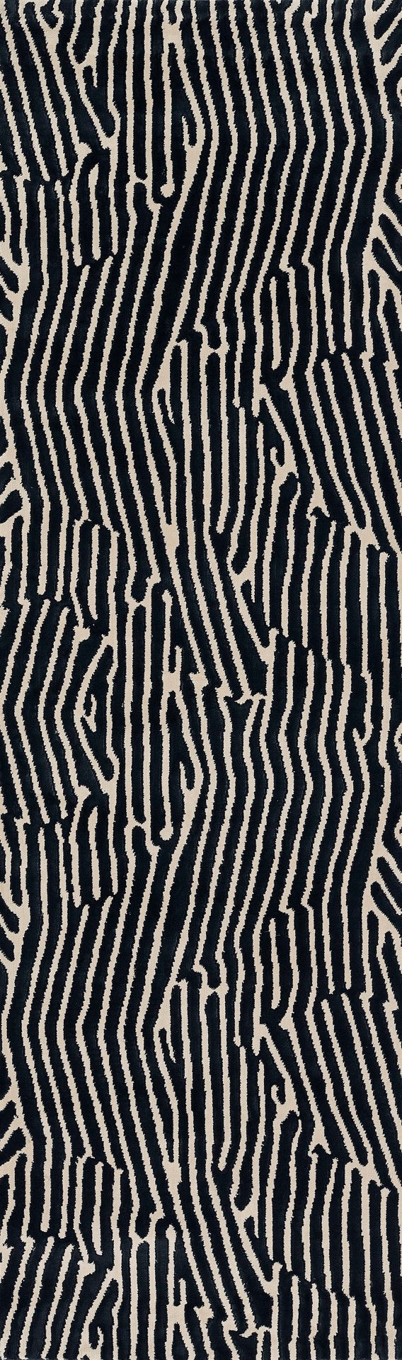 Momeni Xander XAN-2 Machine Made Contemporary Geometric Indoor Area Rug Black 9'3" x 12'6" XANDEXAN-2BLK93C6