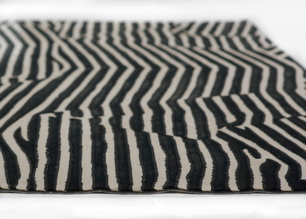 Momeni Xander XAN-2 Machine Made Contemporary Geometric Indoor Area Rug Black 9'3" x 12'6" XANDEXAN-2BLK93C6