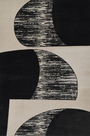 Momeni Xander XAN-3 Machine Made Contemporary Geometric Indoor Area Rug Ivory 9'3" x 12'6" XANDEXAN-3IVY93C6