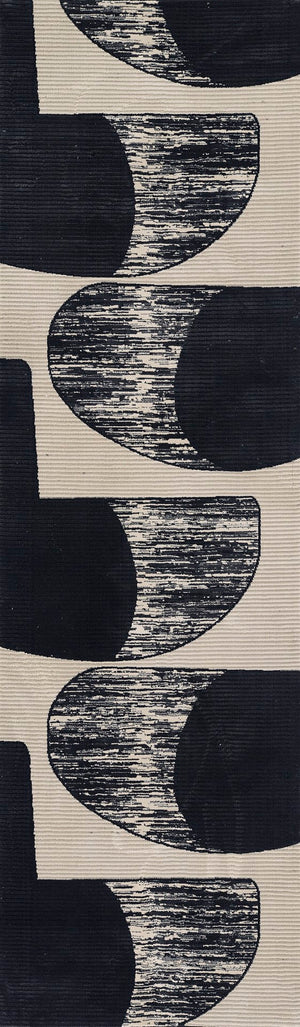 Momeni Xander XAN-3 Machine Made Contemporary Geometric Indoor Area Rug Ivory 9'3" x 12'6" XANDEXAN-3IVY93C6