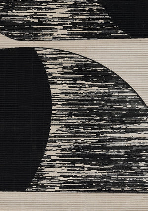 Momeni Xander XAN-3 Machine Made Contemporary Geometric Indoor Area Rug Ivory 9'3" x 12'6" XANDEXAN-3IVY93C6